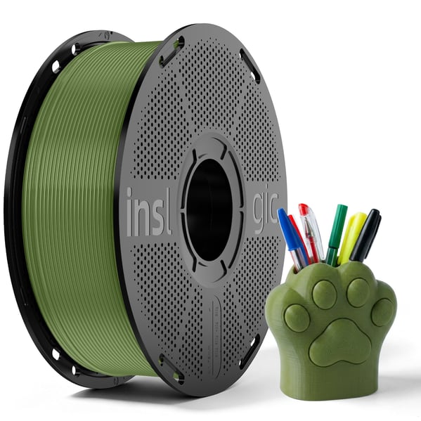 Inslogic PLA Basic Zeytin Yeşili Filament 1.75mm 1kg