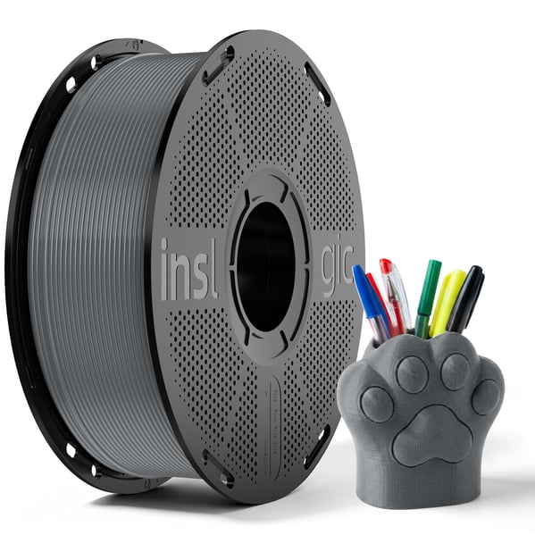 Inslogic PLA Basic Gri Filament 1.75mm 1kg