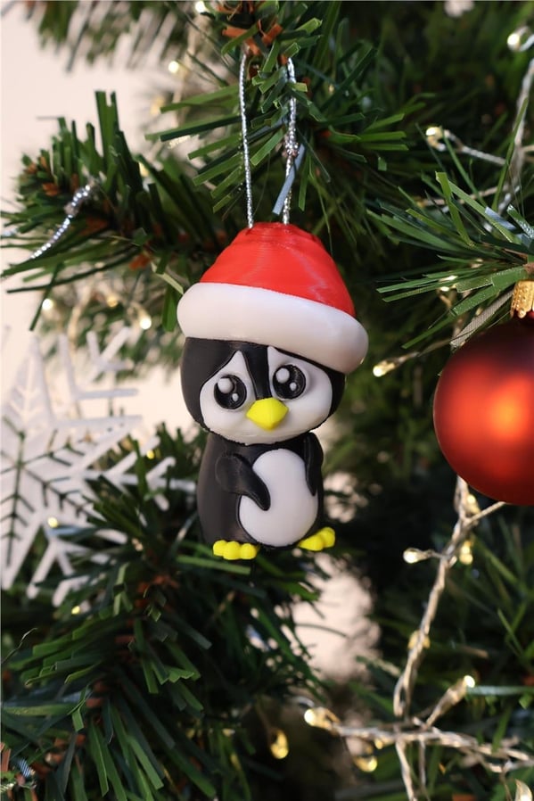 Sevimli Penguen Yılbaşı Süsü