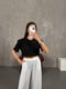 Siyah Bisiklet Yaka Tshirt Gaus00250