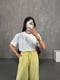 Beyaz Bisiklet Yaka Tshirt Gaus00250