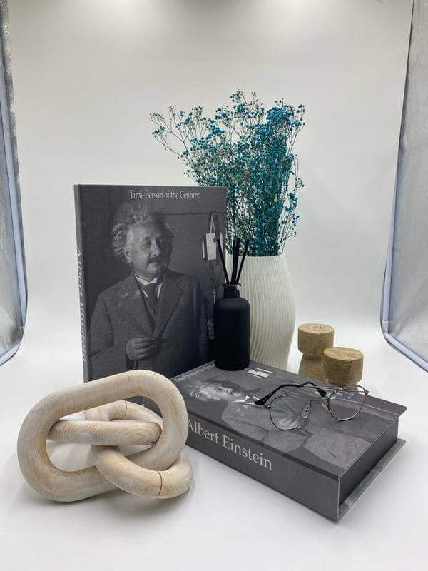 Albert Einstein Dekoratif Kitap KutuDekoratif Kitap KutularTablolife
