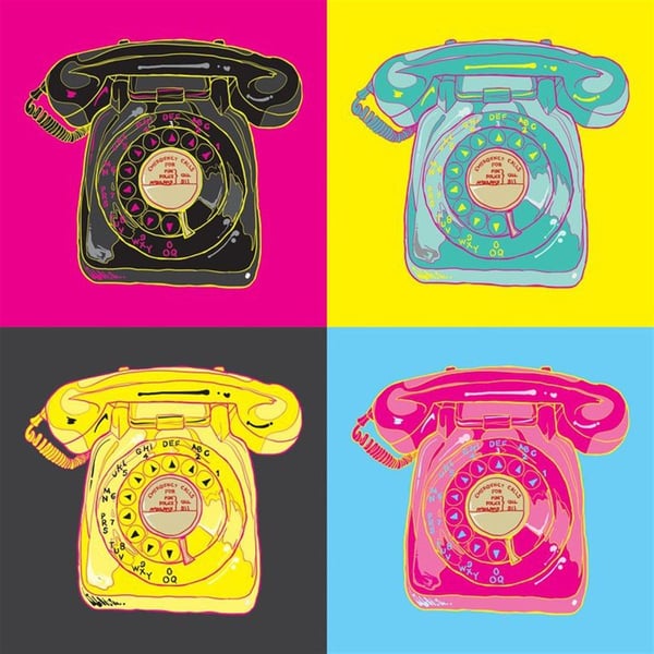 Antika Telefon - Kanvas Tablo