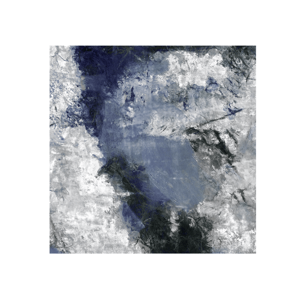 Blue Smoke Yağlı Boya Dokulu TabloYağlı Boya Dokulu Soyut TablolarTablolife