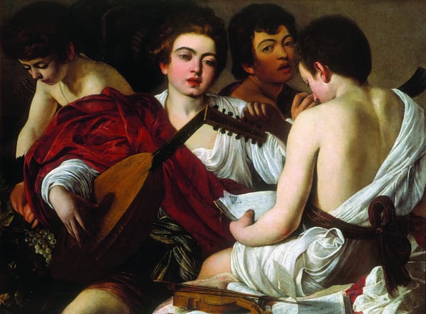 Caravaggio Müzisyenler Kanvas TabloÜnlü Ressamların TablolarıTablolife