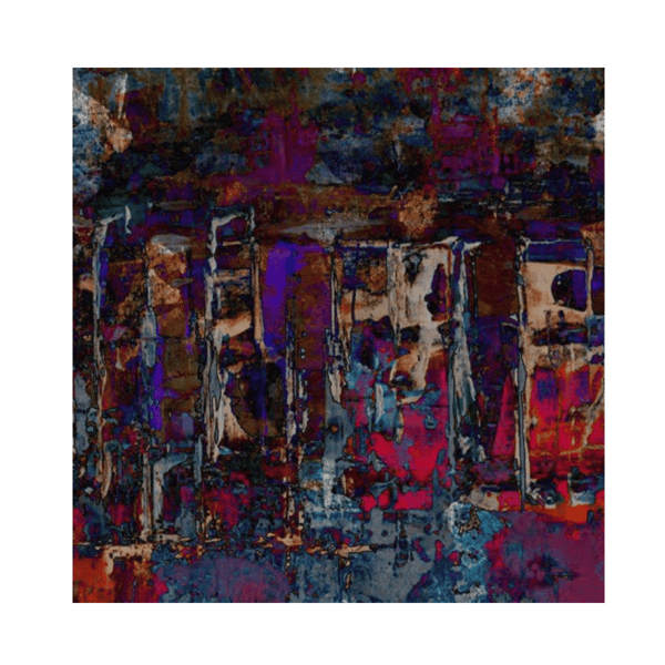 Colorful Dark Yağlı Boya Dokulu TabloYağlı Boya Dokulu Soyut TablolarTablolife
