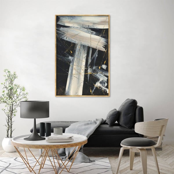 Elegant - Yağlı Boya Dokulu TabloYağlı Boya Dokulu Soyut TablolarTablolife.com