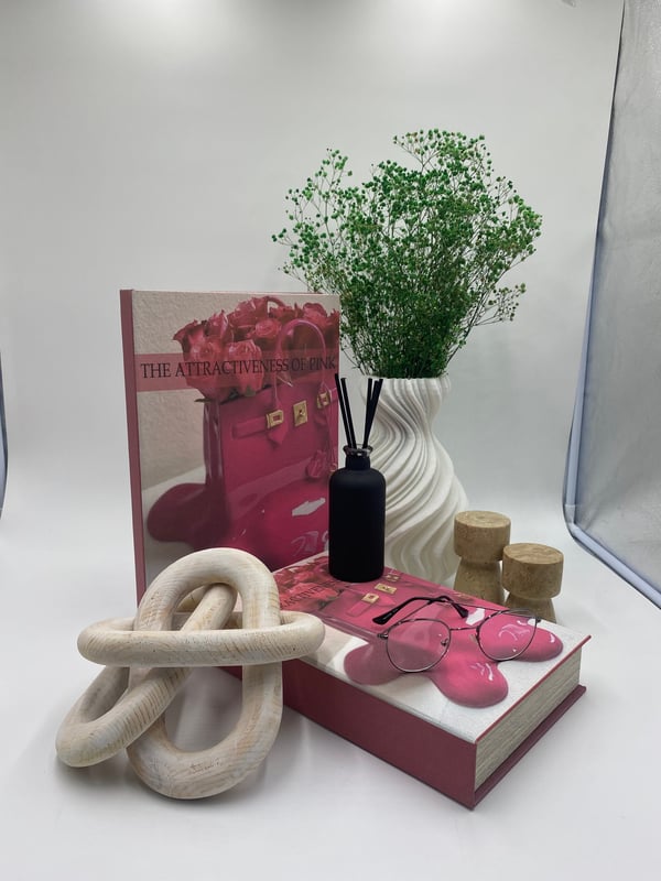 Fuchsia Bag Dekoratif Kitap KutuDekoratif Kitap KutularTablolife
