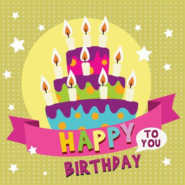 Happy Birthday To You - Kanvas Tablo