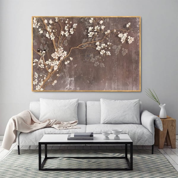 Harmony Of Nature - Yağlı Boya Dokulu TabloYağlı Boya Dokulu Soyut TablolarTablolife.com