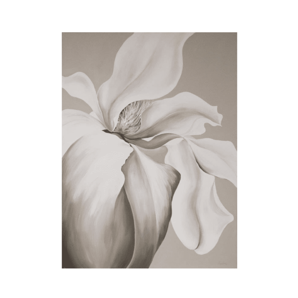 Natural Elegance Yağlı Boya Dokulu TabloYağlı Boya Dokulu Çiçek TablolarıTablolife