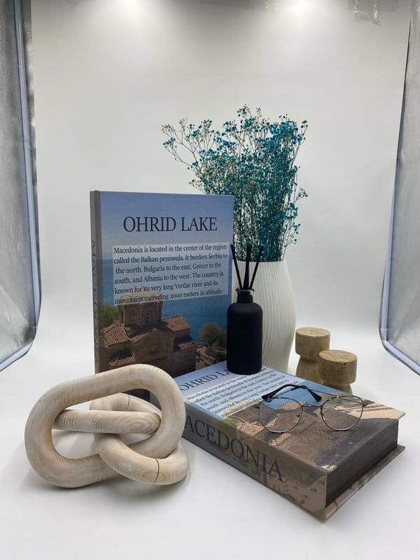 Ohrid Lake Dekoratif Kitap KutuDekoratif Kitap KutularTablolife