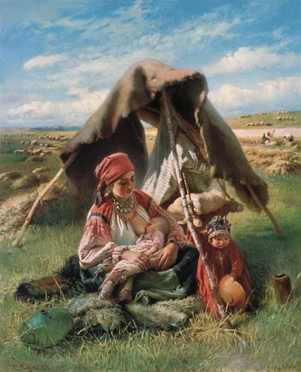 Orakçı Kadın - Kanvas Tablo