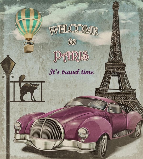 Welcome To Paris Kanvas TabloŞehir TablolarıTablolife.com