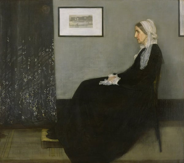 Whistler'ın Annesi - Kanvas Tablo