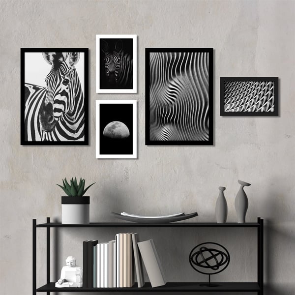 Zebra Çerçeveli Poster SetiPosterlerTablolife.com