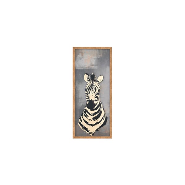 Zebra Portresi - Cam Üzeri İşleme Tablo