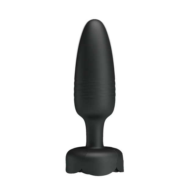 USB'den Manyetik Şarjlı 10 Farklı Titreşimli İleri Geri Hareketli 5 Led Işıklı Silikon Anal Plug - Tarion