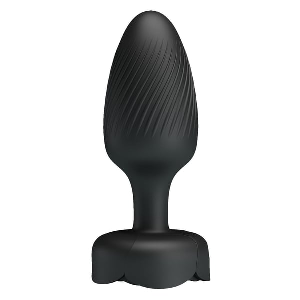 USB'den Manyetik Şarjlı 10 Farklı Titreşimli 5 Led Işıklı Silikon Anal Plug - Osborn