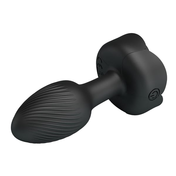 USB'den Manyetik Şarjlı 10 Farklı Titreşimli 5 Led Işıklı Silikon Anal Plug - Olman