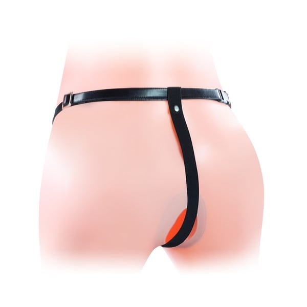 10 Fonksiyonlu Titreşimli İçi Boş Protez Belden Bağlamalı 17 cm Strapon Penis