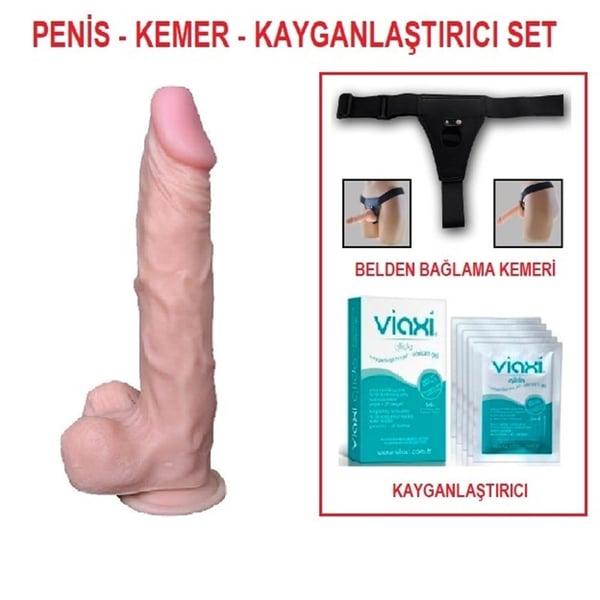 Victory Hero Sexy Et Dokusu Süper Realistik Belden Bağlamalı Penis 22.5cm