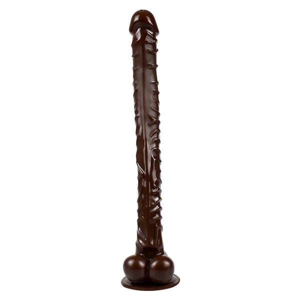 Belden Bağlamalı 40 cm Gerçekçi Uzun & Kalın Dildo Penis