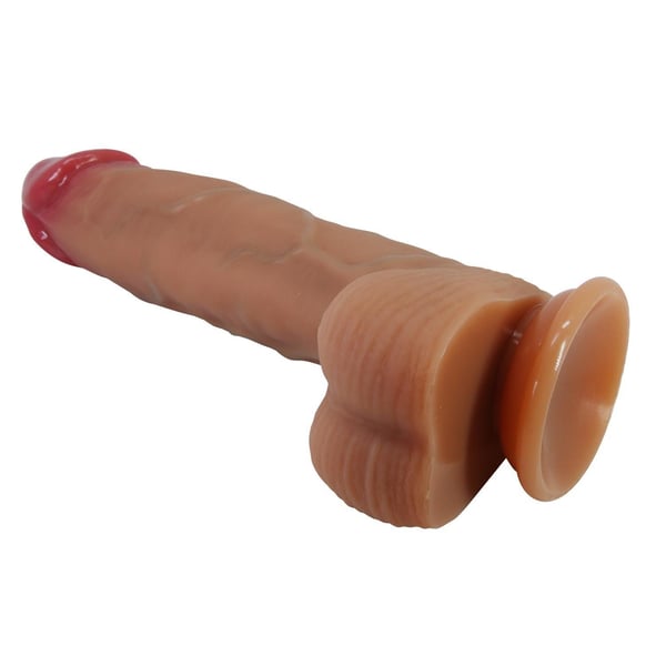 Belden Bağlamalı 25,5 cm Realistik Vantuzlu Dildo Penis - Mendel