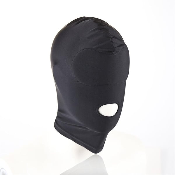 Fantezi Fetish Maske Spandex Siyah