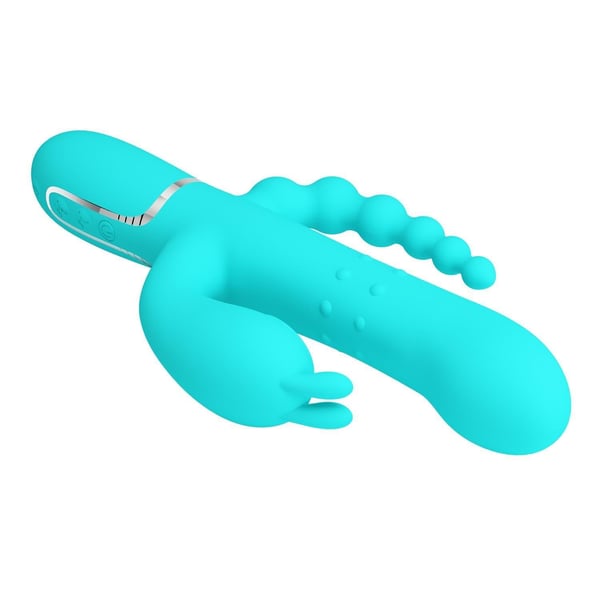 Manyetik Şarjlı Oynar Gövdeli Klitoral & Anal Uyarıcılı Teknolojik Vibratör Penis