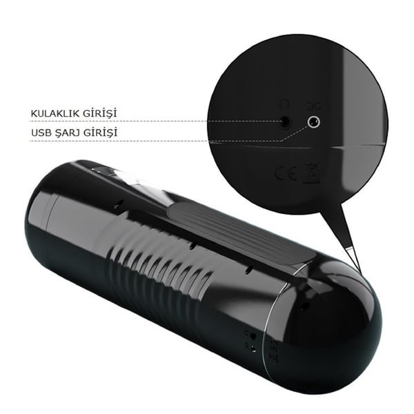 USB Şarjlı Rotasyonlu İleri Geri Hareketli Sesli Vajina Masturbatör - Lorelei