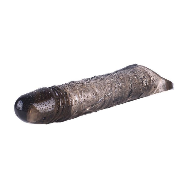 6 cm Dolgulu Zenci Realistik Penis Kılıfı