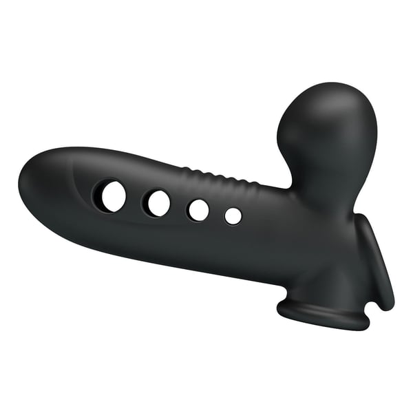Hava Yastıklı Premium Zenci Rengi Silikon Penis Kılıfı - Crane