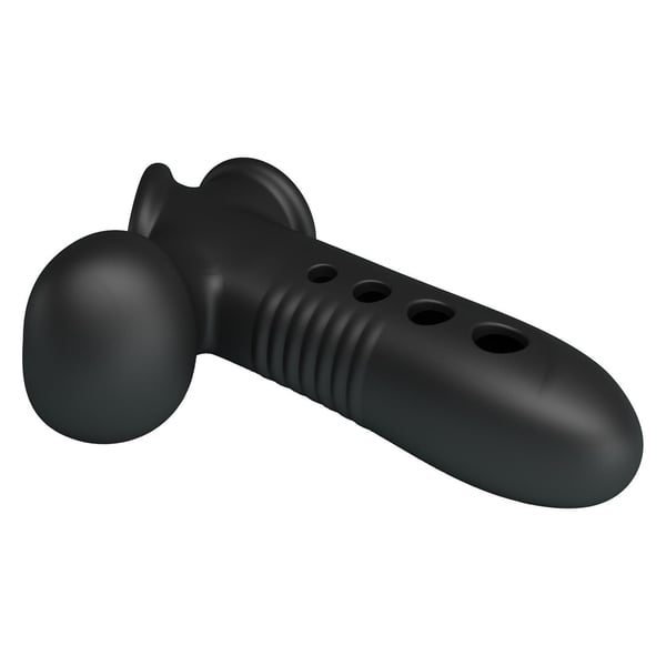 Hava Yastıklı Premium Zenci Rengi Silikon Penis Kılıfı - Crane