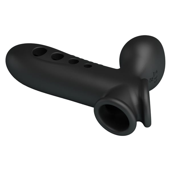Hava Yastıklı Premium Zenci Rengi Silikon Penis Kılıfı - Crane