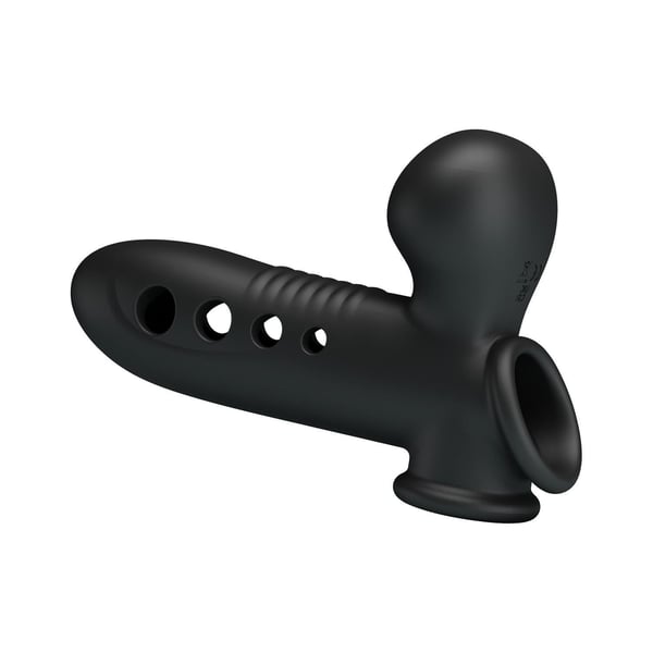 Hava Yastıklı Premium Zenci Rengi Silikon Penis Kılıfı - Crane