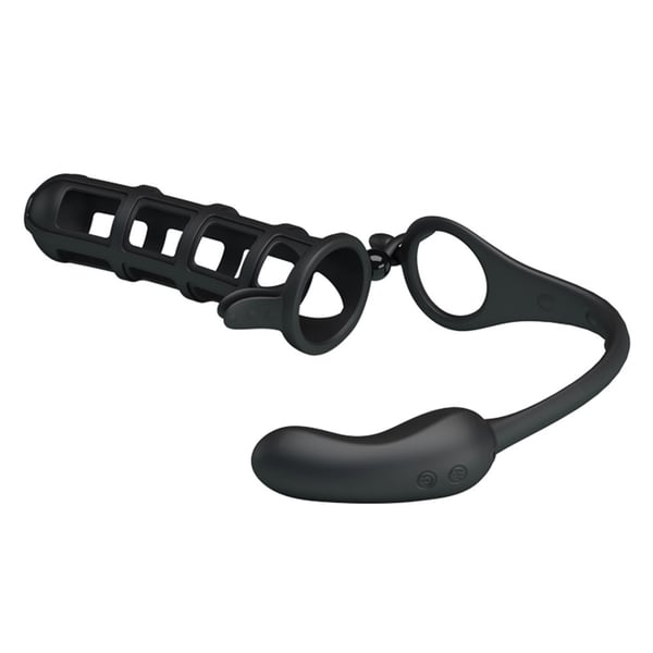 Penis Kılıflı USB Şarjlı Titreşimli Anal Plug