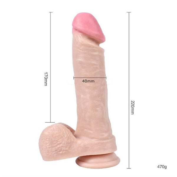 22 cm belden bağlamalı Realistik Vantuzlu Dildo Penis
