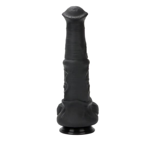 24 cm Et Dokulu Gerçekçi Çift Katmanlı Sünnetsiz Silikon Zenci Penis