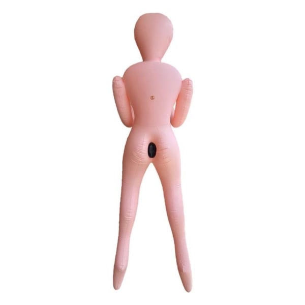 18 cm Titreşimli Penisli 2 İşlevli Realistik Suni Şişme Erkek Manken - Eran
