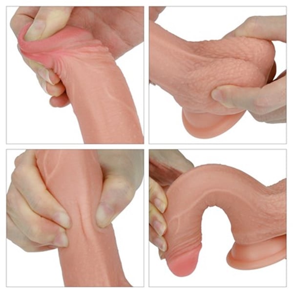 18 cm Yeni Nesil Teknolojik Penis Realistik Dildo