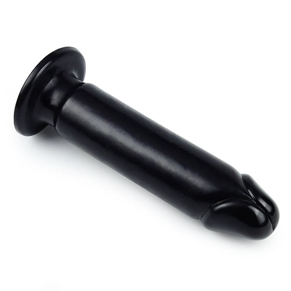 23 Cm Siyah Yumuşak Kalın Anal Dildo