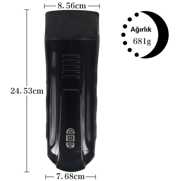 USB'den Şarjlı 5 Emme ve Güçlü 7 Titreşim Fonksiyonlu Realistik Masturbatör - Truda