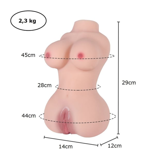 Yarım Vücut Anal Vajinal Silikon Seksi Manken
