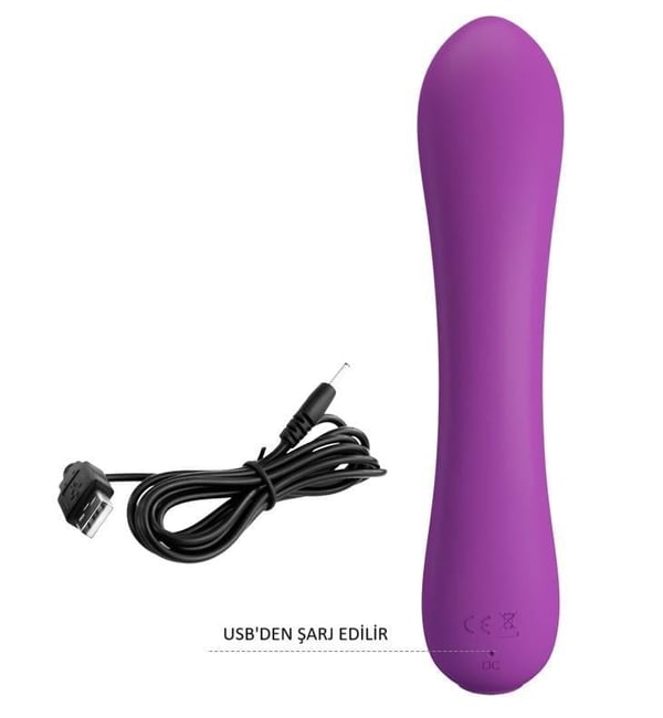 USB Şarjlı 12 Fonksiyonlu Klitoris Uyarıcılı Esnek Teknolojik Vibratör - Elsa