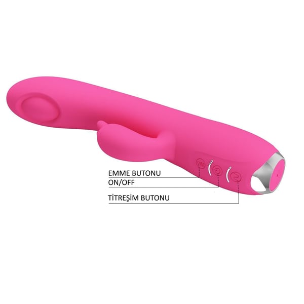 USB Şarjlı 3 Emme ve 12 Titreşim Fonksiyonlu 19,8 cm Teknolojik Vibratör- Regina