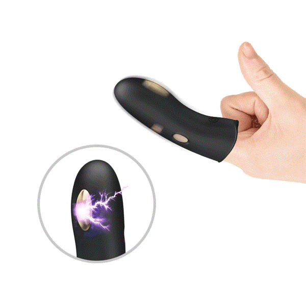 USB Şarjlı 7 Titreşim & Elektro Şoklu Klitoris Uyarıcılı Titreşimli Parmak Vibratörü
