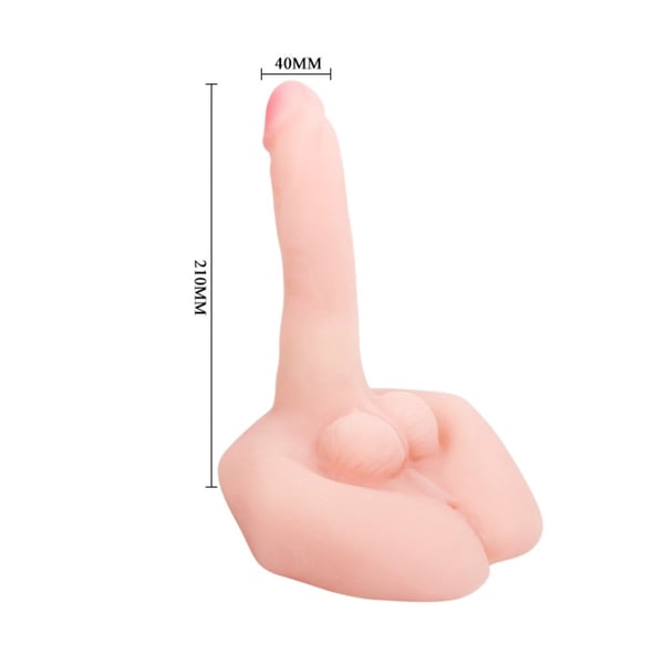 Mr.Big Oynar Başlı Titreşimli Sesli Realistik Vibratör Penis 21cm