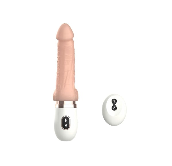USB Şarjlı 7 İleri Geri & 7 Sallanma Fonksiyonlu Isıtmalı Uzaktan Kumandalı Titreşimli Teknolojik Vibratör 