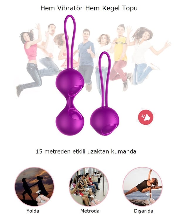 USB Şarjlı Uzaktan Kumandalı 10 Titreşimli Kegel Zevk Topları